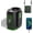 Green, variant on Portable Fan,120-Stepless Dial Waist Clip Fan Turbo Cooling,6000mAh Rechargeable Clip-On Personal Fan with Power Bank LED flashlight,for Outdoor,Travel,Camping