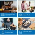 thumbnail image 5 of Stackable Lunch Box with Thermal Insulation Bag Microwave Lunch Box Suitable for Office Workers and Students., 5 of 6