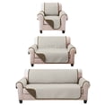 thumbnail image 2 of Juego de Protector Cubre Sala Doble Vista Capitonado, Incluye: Protector de Sofá, Love Seat y Sillón Individual. ALMENDRA, 2 of 6