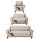 thumbnail image 2 of Juego de Protector Cubre Sala Doble Vista Capitonado, Incluye: Protector de Sofá, Love Seat y Sillón Individual. ALMENDRA, 2 of 6