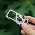 thumbnail image 4 of Outdoor Multi Tool Titanium Alloy Clip Key Chain Holder Bottle Opener Wrench Bike Tool, 4 of 7
