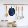 thumbnail image 5 of Nautical Themed Anchors Pot Holders for Kitchen - Heat Resistant Oven Mitts Hot Pads with Pocket, Non Slip Silicone Pot Holders, Cuteness Hanging Loop Potholders for Kitchen Baking, 5 of 5