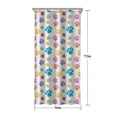 thumbnail image 5 of Pets Paws Print Colorful Shower Curtain 36"x72" ,Bathroom Decorative Shower Curtains Set with 12 Hooks,Modern Waterproof Washable Shower Curtain, 5 of 6