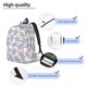 thumbnail image 3 of Disketp Sea Turtles print Canvas Backpack Lightweight Travel Daypack Student Rucksack Laptop Backpack-Small, 3 of 5