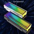 thumbnail image 3 of Aluminum PC RGB M.2 Nvme Cooler ARGB Plug Sync Computer Cooler SSD M2 Radiator Heatsink Solid State Drive Heat Sink Cooler White, 3 of 6