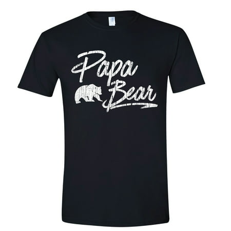Texas Tees Brand: Papa Bear Shirt Papa Bear Baby Bear Matching Shirts, Mens Small Black