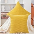 thumbnail image 1 of Juego de cojines de terciopelo amarillo de estilo lujoso 2 piezas 45x45 cm BRILLAR, 1 of 5