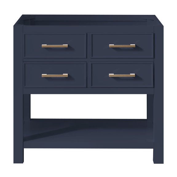 Avanity BROOKS-V36-NB Brooks 36" Single Free Standing Wood Vanity Cabinet Only - Blue