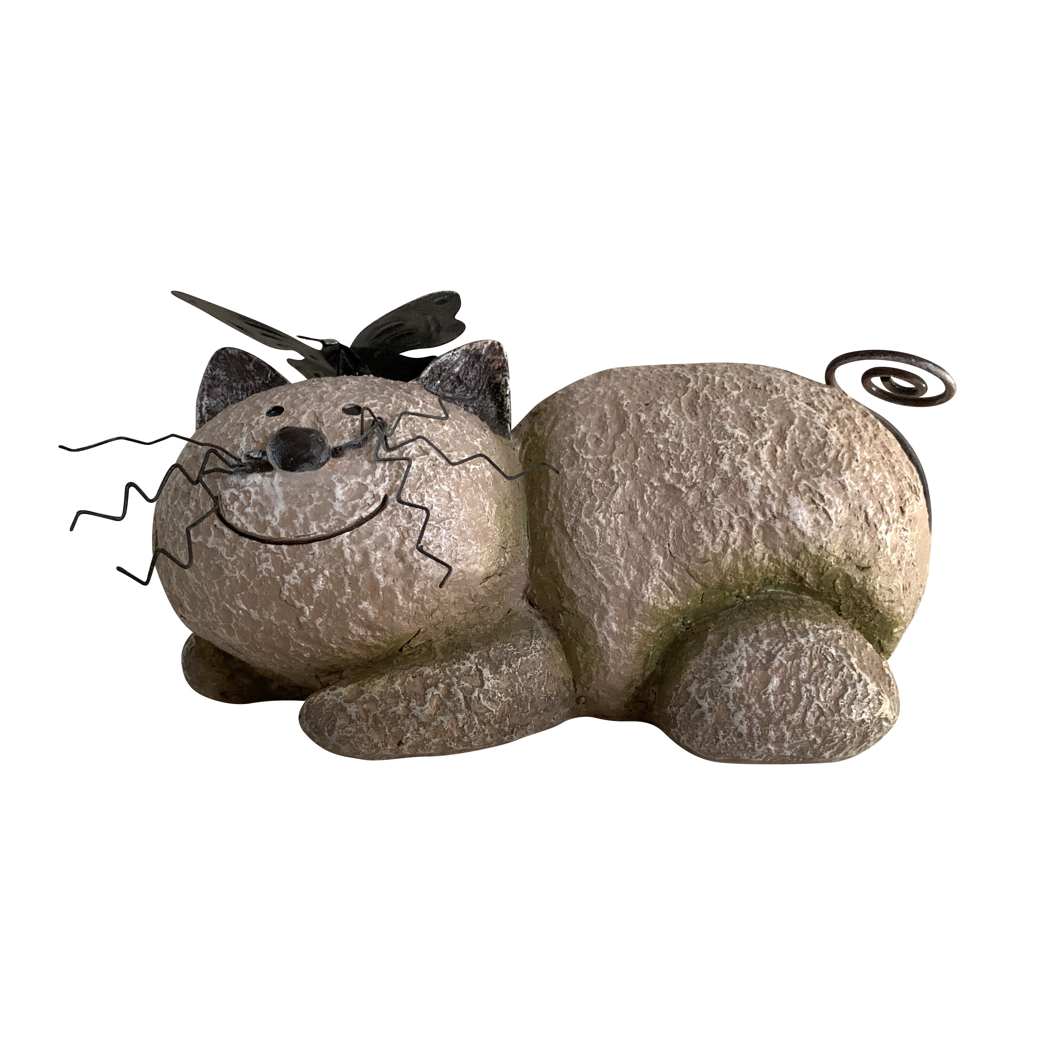 outdoor garden cat statues