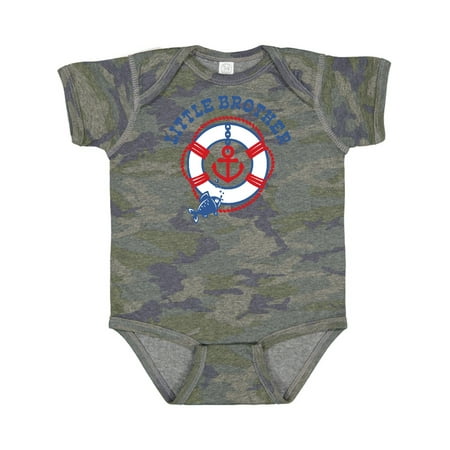 

Inktastic Nautical Little Brother Gift Baby Boy Bodysuit