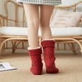 thumbnail image 6 of UAMVSH Women's Fuzzy Warm Slipper Socks Winter Super Soft Thick Cozy Fleece Lined Fuzzy Slipper Socks with Non-slipper, 6 of 7