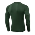 thumbnail image 4 of SUYIDA Men's Velvet Fitness Top, Long Sleeve Elastic Sports Tee, Training Running Quick Dry Shirt, 4 of 4