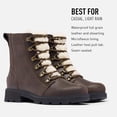 thumbnail image 3 of Sorel Womens Lennox Lace Cozy Boot - Rain - Waterproof - Blackened Brown, 3 of 6