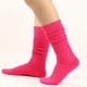 thumbnail image 1 of Calcetines cálidos de color liso para mujer de los años 80 a 90, calcetines de punto apretado y muy largos., 1 of 4