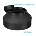 thumbnail image 3 of Uxcell 62mm Camera Lens Hood, 2Pcs Rubber Collapsible Lens Protector, Black, 3 of 6