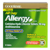 GoodSense All Day Allergy Cetirizine HCl Antihistamine Tablets, 10 mg, 14 Ct
