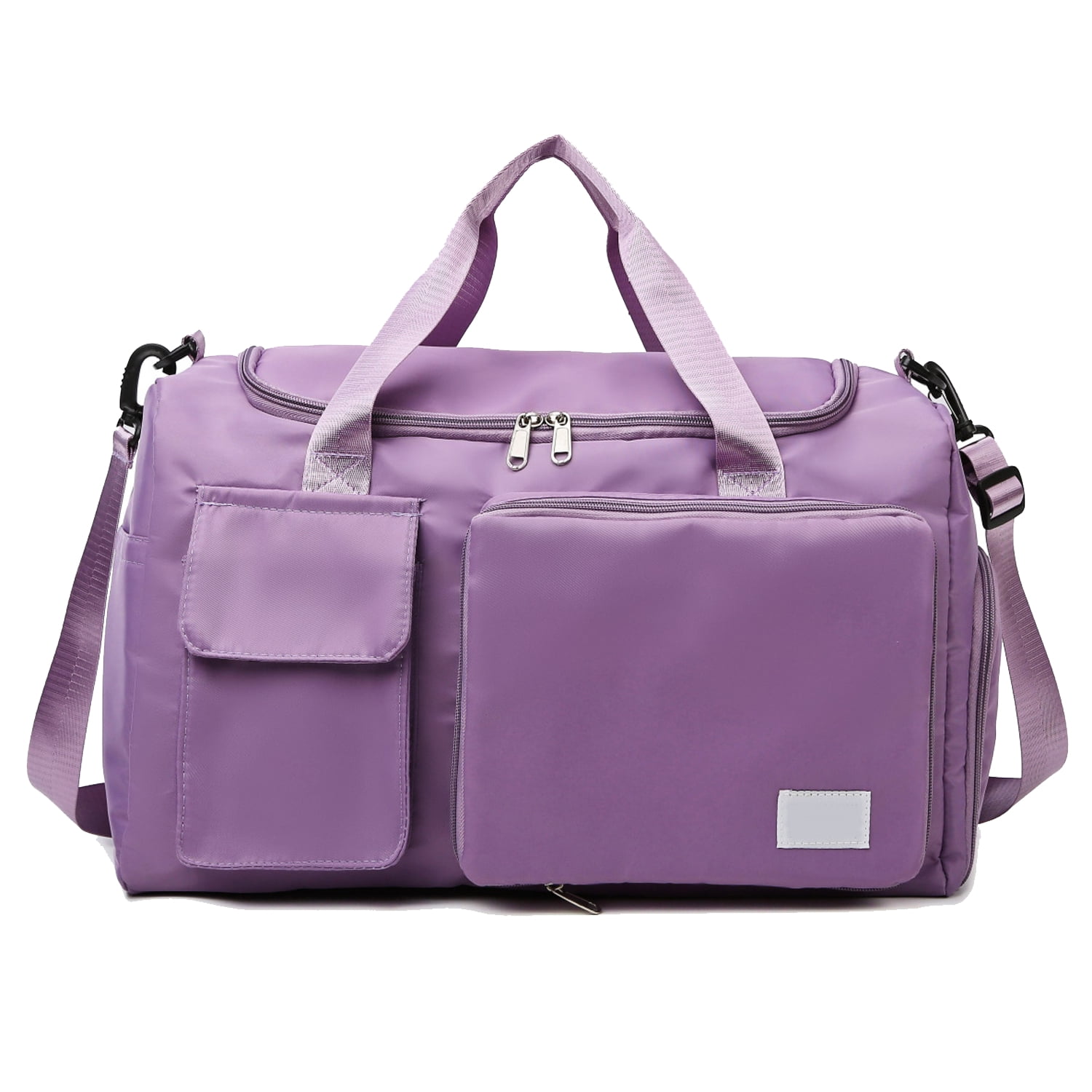 Pastel Purple Gym Bag, Solid Color All Day Small Or Large Size