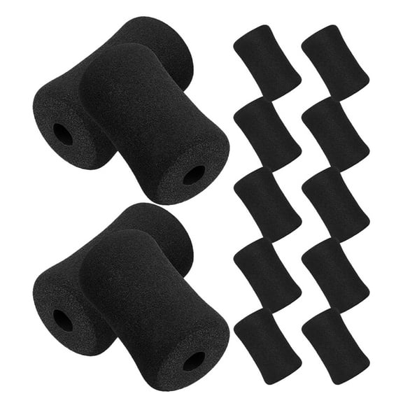 OFFIGAM Exercise Machine Foam Pads Black 15-Pack Replacement Cushion for Fitness Equipment