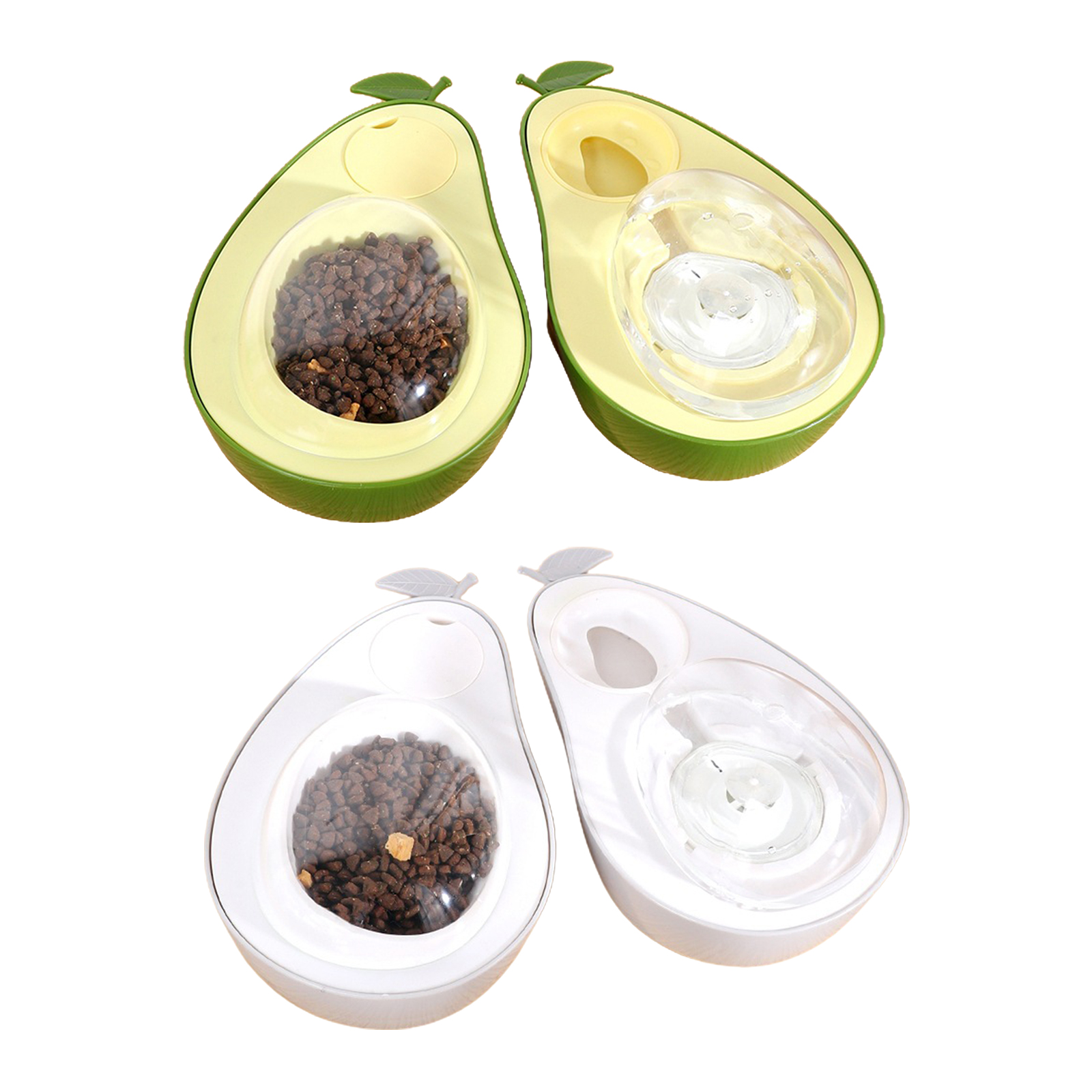 Non-slip Base Pet Dog Bowls Avocado Shape Slow Feeding Feeding Water Bowl for Feeding Puppies Indoor Dish