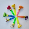 thumbnail image 2 of Tholdsy Silbato de soplado multicolor de 72 piezas, recuerdo de fiesta de cumpleaños para niños, silbatos portátiles, juguetes, suministro Juguetes, 2 of 6