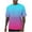 (Mixed)Blue, variant on Coorders Men's Gradient Crewneck T-Shirts with Short Sleeve, Basis Casual Crew Tee Tops ,Big and Tall Gray,Size XXXXL