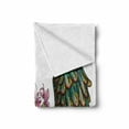 thumbnail image 2 of Angel Wings Soft Flannel Fleece Blanket, Vintage Orchids Bouquet with Feather Wings Exotic Spring Beauty Jungle Pattern, Cozy Plush for Indoor and Outdoor Use, 70" x 90", Multicolor, by Ambesonne, 2 of 6