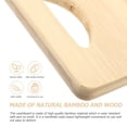 thumbnail image 3 of Miangastore Bamboo Washboard for Home Use Practical Clothes Washing Board Made of Plastic Khaki Color, 3 of 8