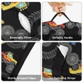thumbnail image 6 of Monster Cartoon Truck Black Pattern Teens Toddler Nap Mat with Pillow, Sleeping Mat Bag for Preschool Daycare 59"x22", 6 of 6