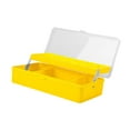thumbnail image 4 of Tackle de pesca Box Gear Almacenamiento de múltiples compartimentos portátiles portátiles Tackle Tackle Tackle Doble capa resistente Caja de señuelo Amarillo, 4 of 8