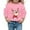 Pink, variant on Tanghaowl Kids Sweatshirts Print Girls Long Sleeve Crewneck Sweatshirt Casual Soft Pullover Top for Holiday Season Christmas Outfit Red 9-10 Years