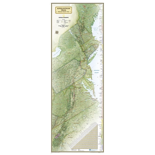 APPALACHIAN TRAIL WALL MAP