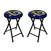 Urban Shop Gold/Blue Stool