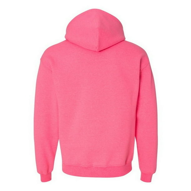 Gildan Sudadera con capucha de combinacion de tejidos Unisex Rosa fluorescente Gildan UTBC468 safetypink Walmart en linea