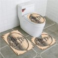 thumbnail image 1 of ABPHQTO Velero Vintage Juego de alfombras de baño de 3 piezas Alfombra de baño Alfombra de contorno y tapa de inodoro ABPHQTO  Cont-CHAPPLE-25794, 1 of 2