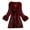 Red, variant on Herrnalise Winter Coats for Women Fashion Faux Fur Warm Jacket Plus Size Long Sleeve Casual Fleece Collar Hooded Overcoat Wine,XXL