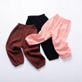 thumbnail image 4 of Baby Long Bloomers Soft Slub Cotton Harem Pants for Boys Girls 1-5T, 4 of 5