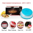 thumbnail image 3 of Collapsible Microwave Splash Proof Cover Food Fruits Vegetables Washing Lid Plastic Plate, 3 of 9