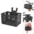 thumbnail image 1 of Folding Bike Basket Detachable Plastic Bike Handlebar Front Basket  Rear Rack Hanging Basket Cycle Cargo Carrier, 1 of 7