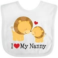 thumbnail image 3 of Inktastic I Love My Nanny Boys or Girls Baby Bib, 3 of 4