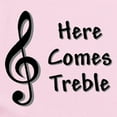 thumbnail image 2 of CafePress - Here Comes Treble Body Suit - Baby Light Bodysuit, Size Newborn - 24 Months, 2 of 4