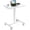 white, variant on Modern Portable Rolling Computer Desk, 19 Inch Tabletop, Height Adjustable Standing Workstation for Home and Office