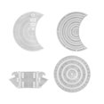 thumbnail image 2 of 4 moldes de resina para calendario lunar, moldes epoxi para fundición de resina en la oficina., 2 of 9