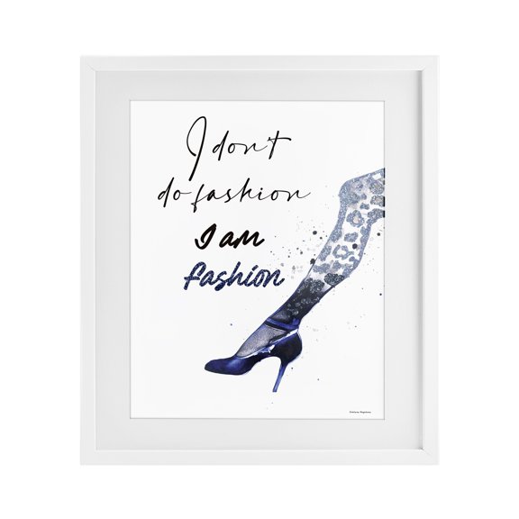 Stupell Industries Southwestern Trendy I Am Fashion White Framed Print Under Glass, 17 x 21, by Svetlana Aleynikova
