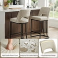 thumbnail image 6 of Usaint Modern C-Shaped Counter Stools Set of 2 Ergonomic Kitchen Bar Stools for Kitchen Island, Counter, Home,Beige, 6 of 7