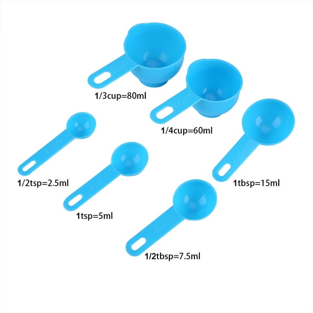 Tazas medidoras ANGGREK 7 piezas juego de boquilla y cucharas apilables 500 ml