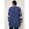 thumbnail image 3 of June & Vie Women's Plus Size Embroidered Peasant Blouse, 3 of 3