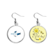 thumbnail image 1 of Papel de texto Pendiente Sol Flor Pendiente Joyas Moda Unbranded M, 1 of 3