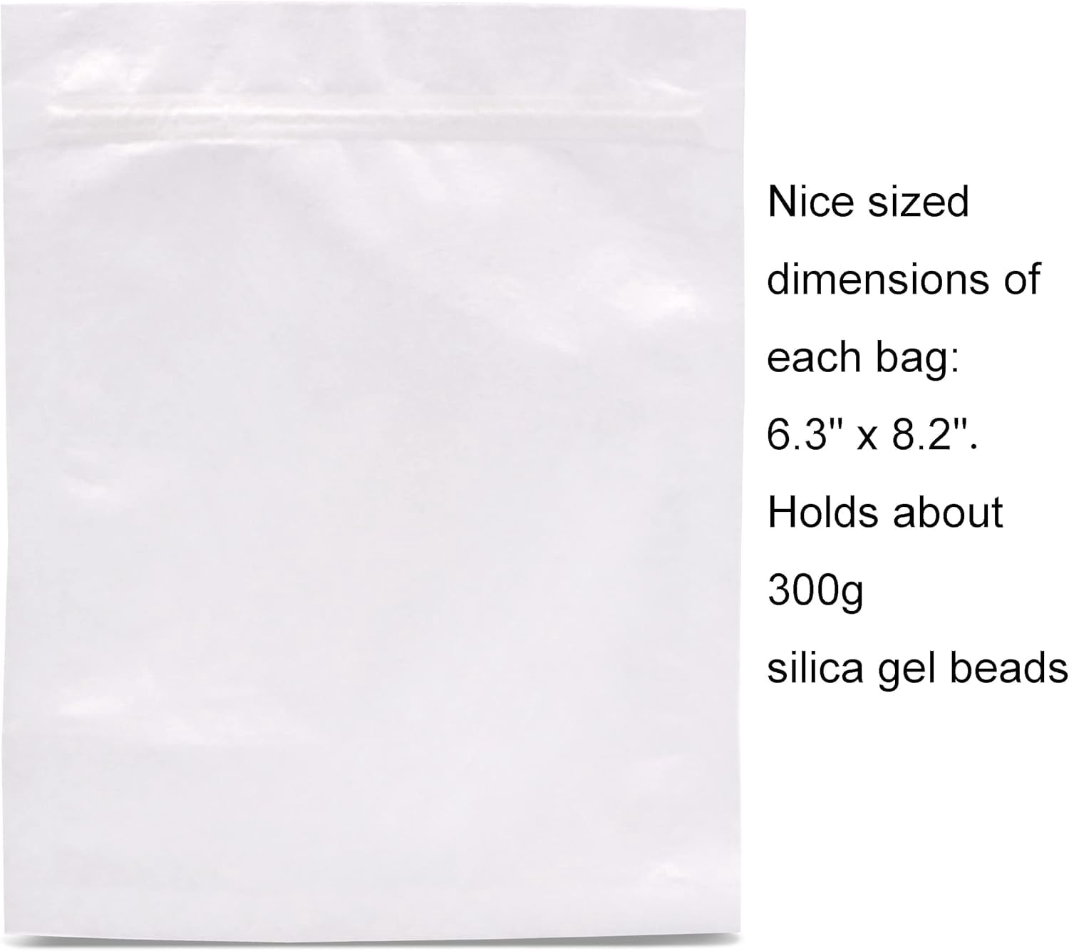30 Packs Breathable Paper Bags, 6.3 by 8.2 Inch Zip Lock Storage Bags,for Storage, Silica Gel Beads, Desiccant, Jewelry, Samples