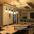 thumbnail image 3 of 20FT Pendant Lamp Lights Cord with Switch Cord E26 Bulbs Socket, Industrial DIY Twisted Hemp Rope Overhead Lamps for Farmhouse Bedroom Home Lighting Decors（Bulbs NOT Included), 3 of 6