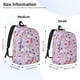 thumbnail image 2 of Disketp Fashionable Cats Mochila de Lona Estampada, Mochila Escolar de Viaje Ligera para Estudiantes y Portátil-Small, 2 of 5